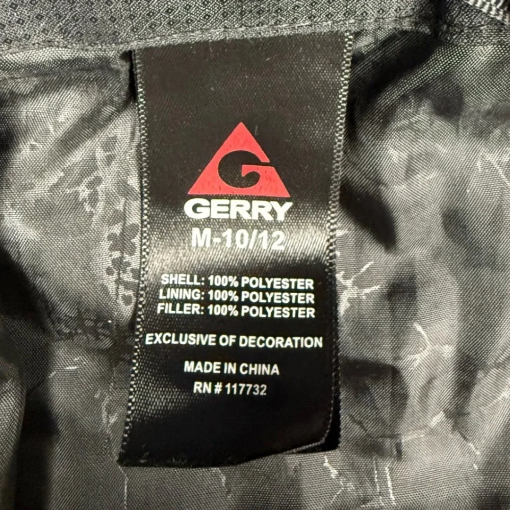 Gerry Boys Winter Jacket Youth M 10 12 Hooded‎ Ski Snow Coat Gray